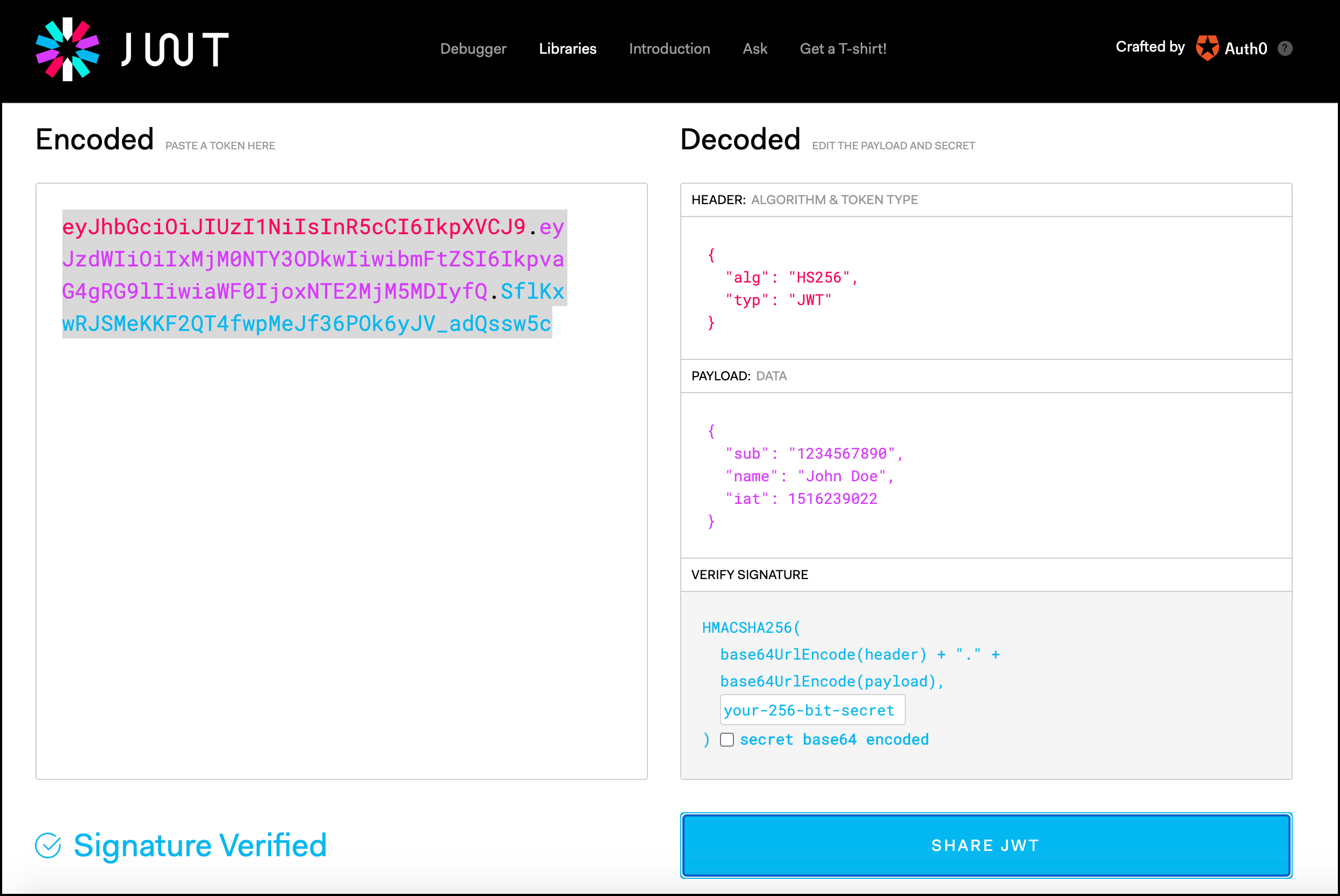 JWT token converter